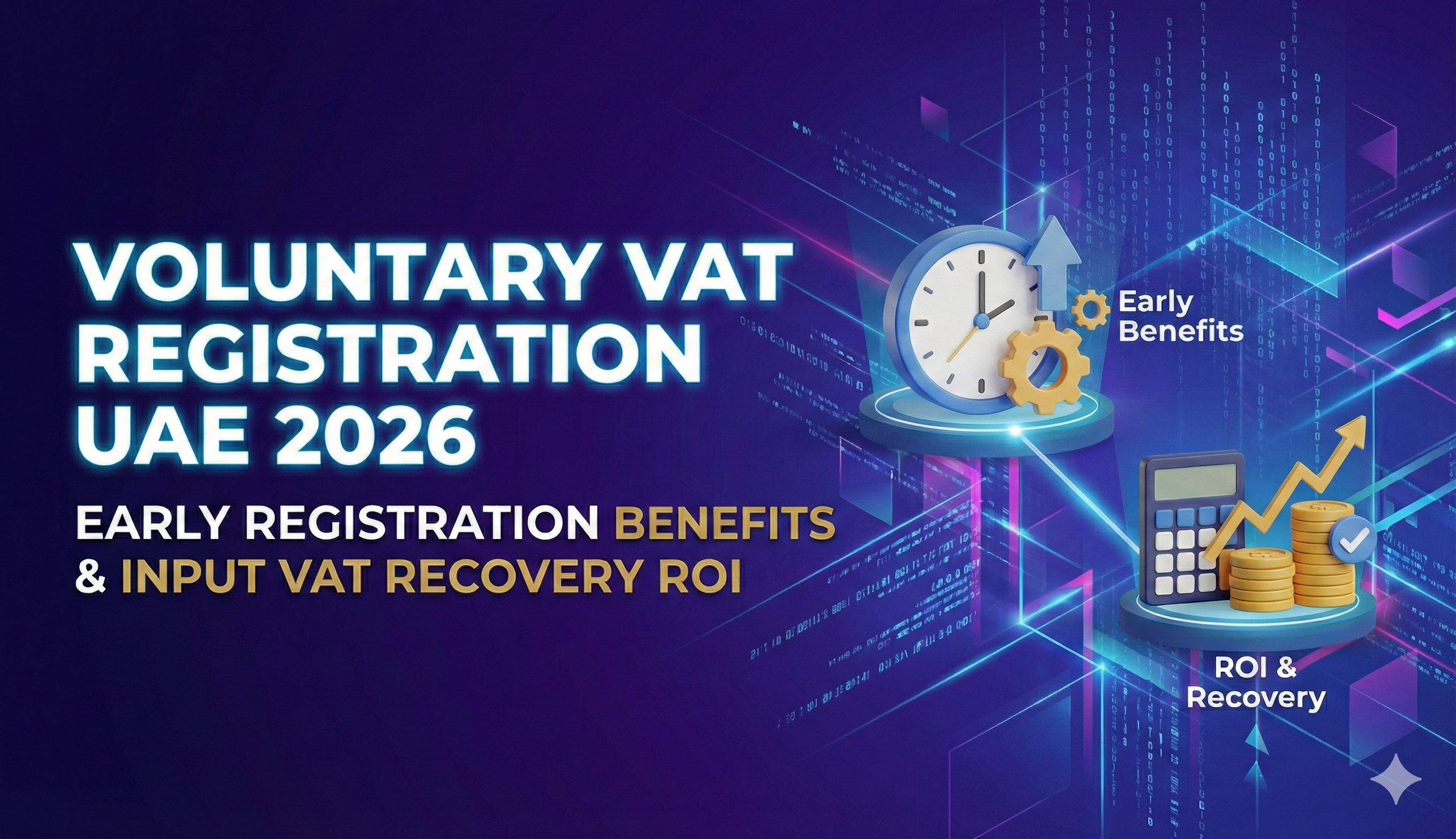 Voluntary VAT Registration UAE 2026: Early Registration Benefits & Input VAT Recovery ROI